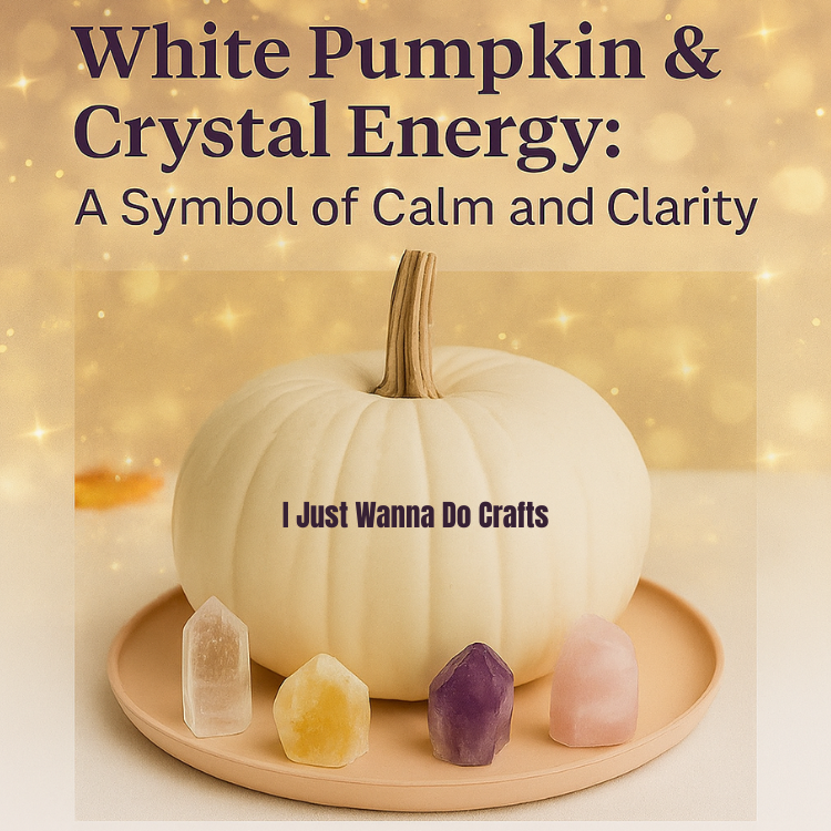 🎃 White Pumpkin & Crystal Energy: A Symbol of Calm and Clarity
