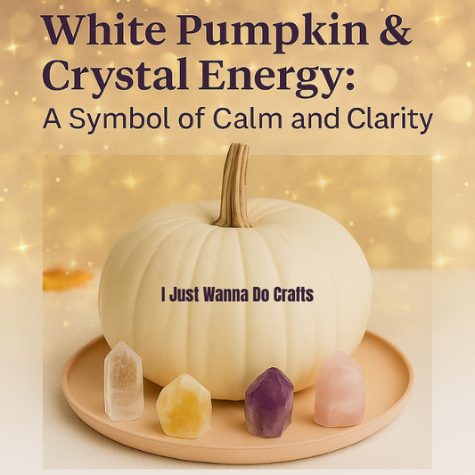 🎃 White Pumpkin & Crystal Energy: A Symbol of Calm and Clarity