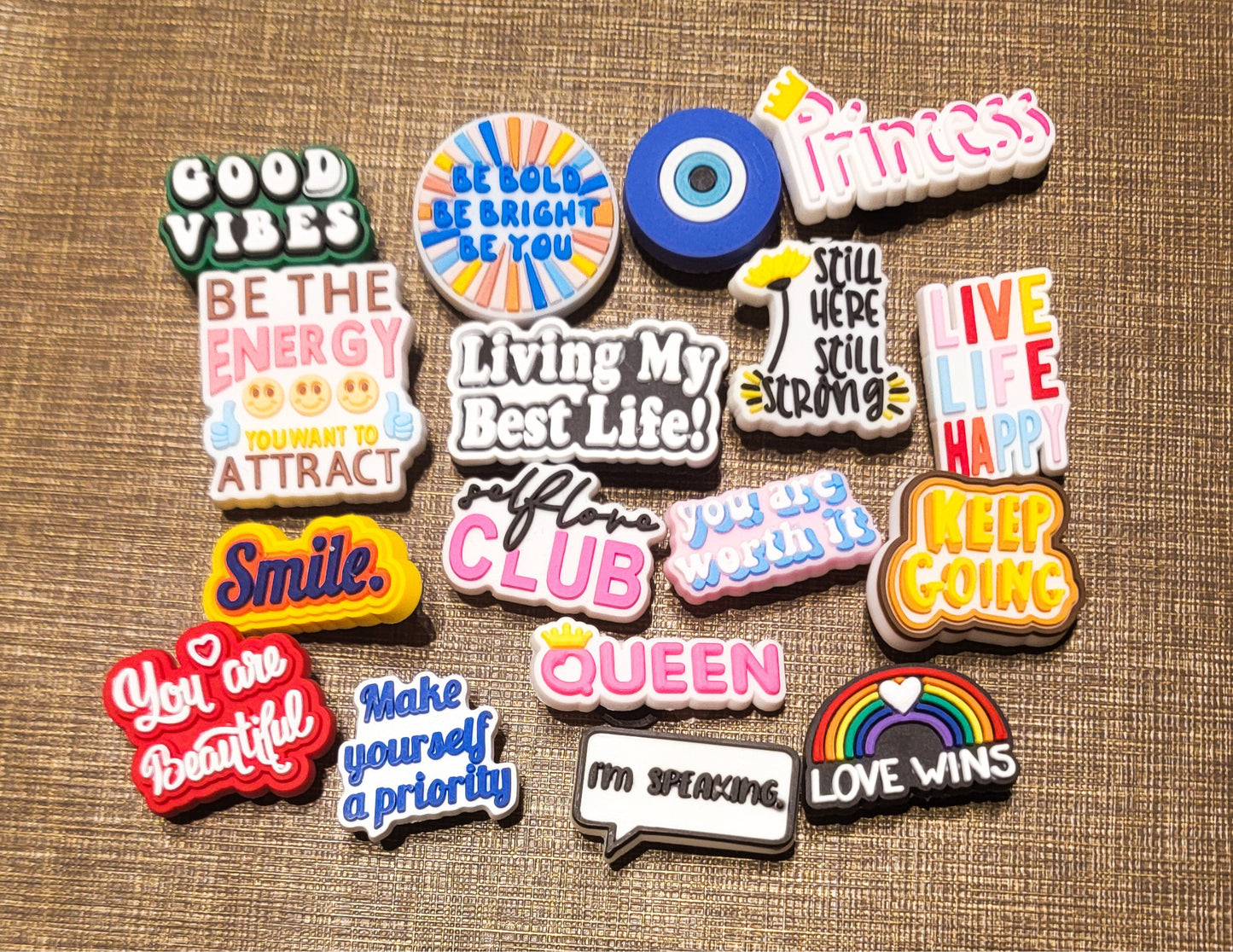 Positivity and Affirmation Shoe Buttons  – Wear Your Joy