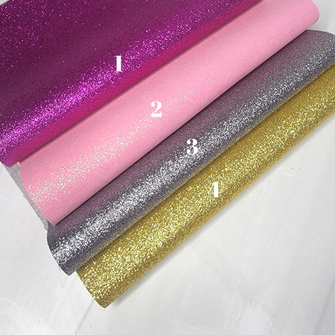 8 x 12 Glitter Faux Leather Sheet