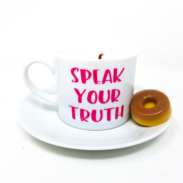 Speak Your Truth Soy Wax Candle (Color and Scent Options)