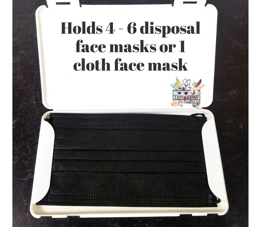 Personalized Portable Bling Face Mask Case – I Just Wanna Do Crafts