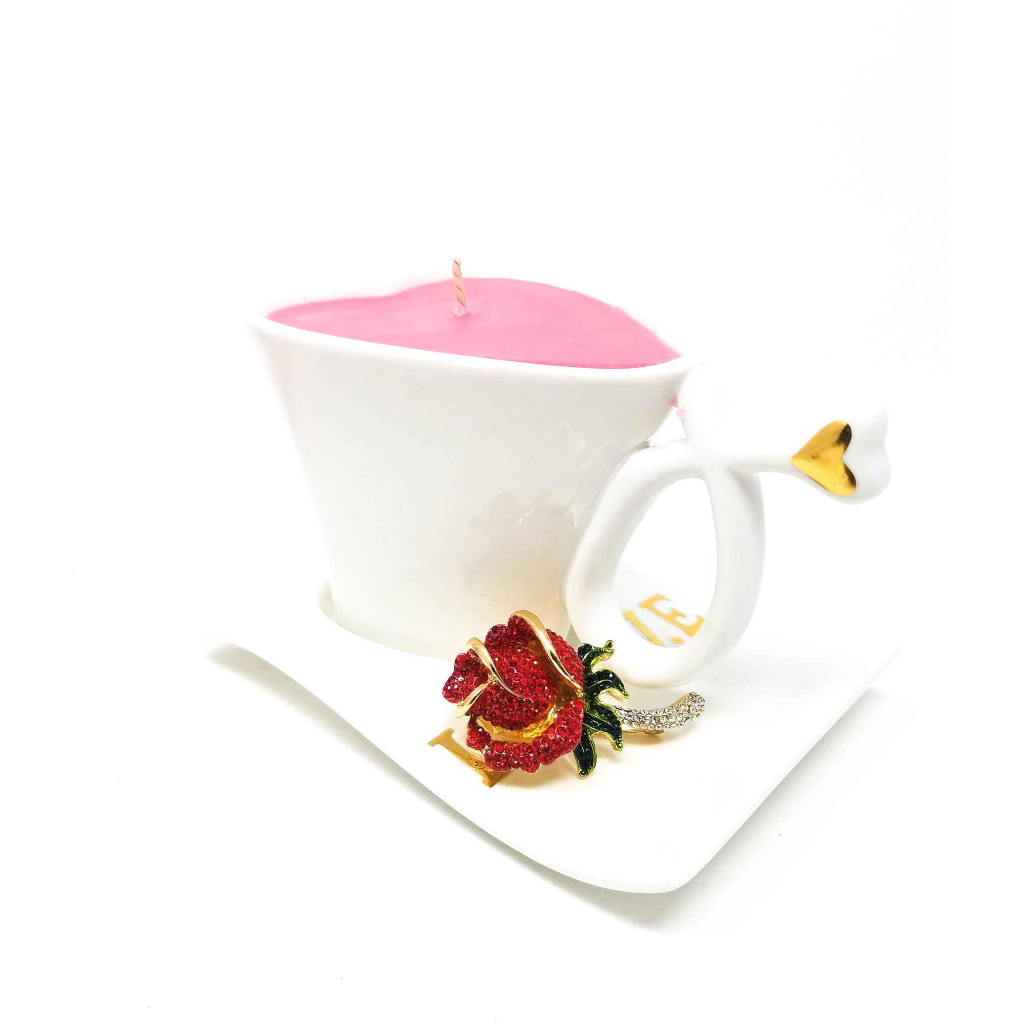 White-Heart-Coffee-Cup-Candle-Red-Brooch