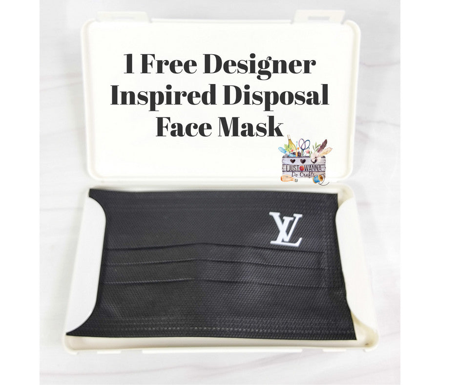 Personalized Portable Bling Face Mask Case – I Just Wanna Do Crafts