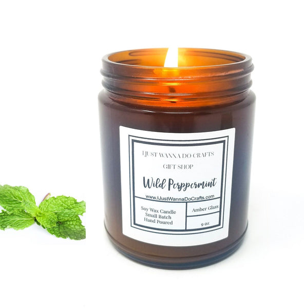 Wild Peppermint Soy Wax Candle